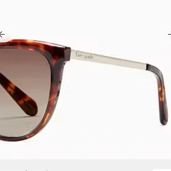 Gorgeous Kate Spade Sassari Havana Cat Eye Butterfly Sunglasses NWT - Picture 7 of 16
